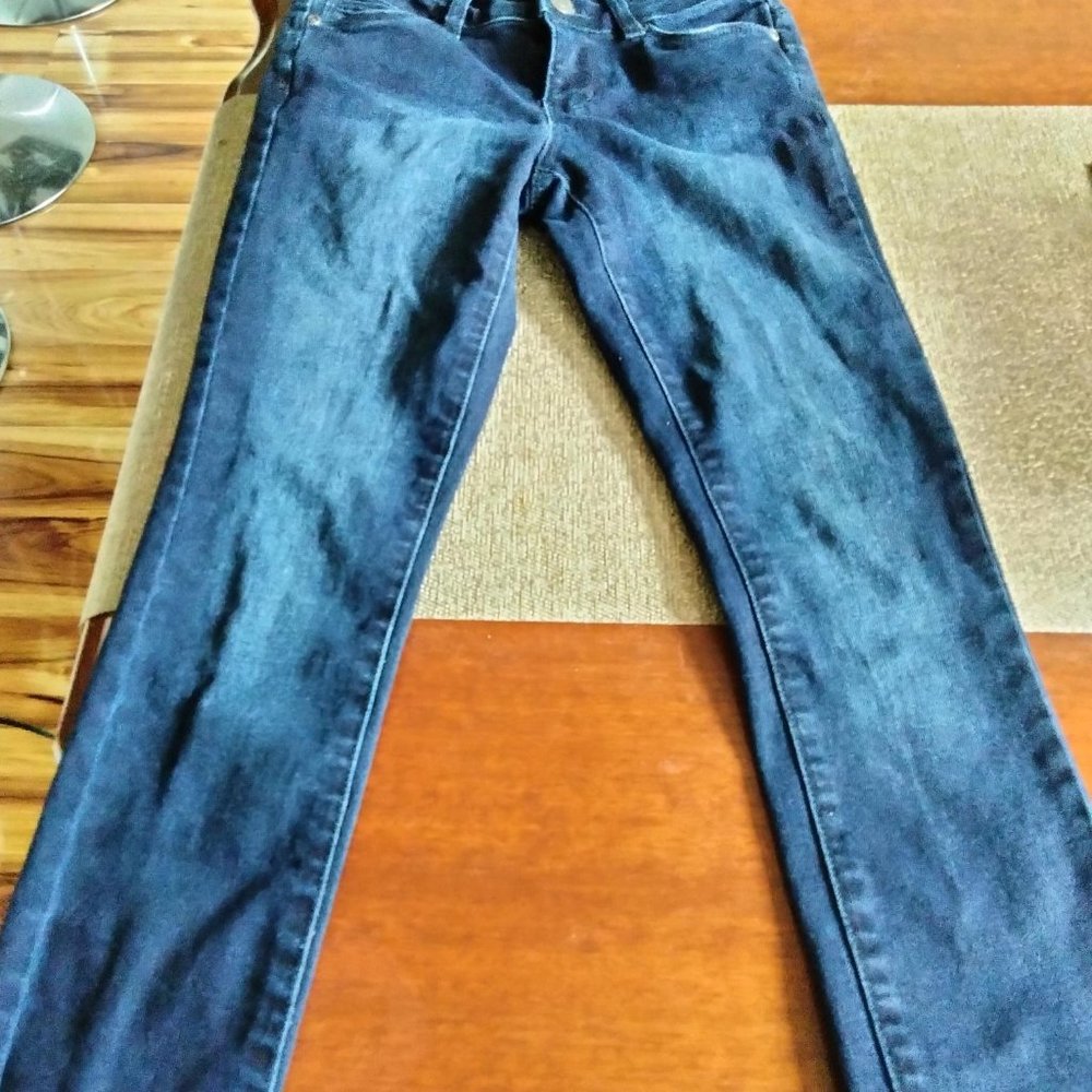 3 button blue jeans
